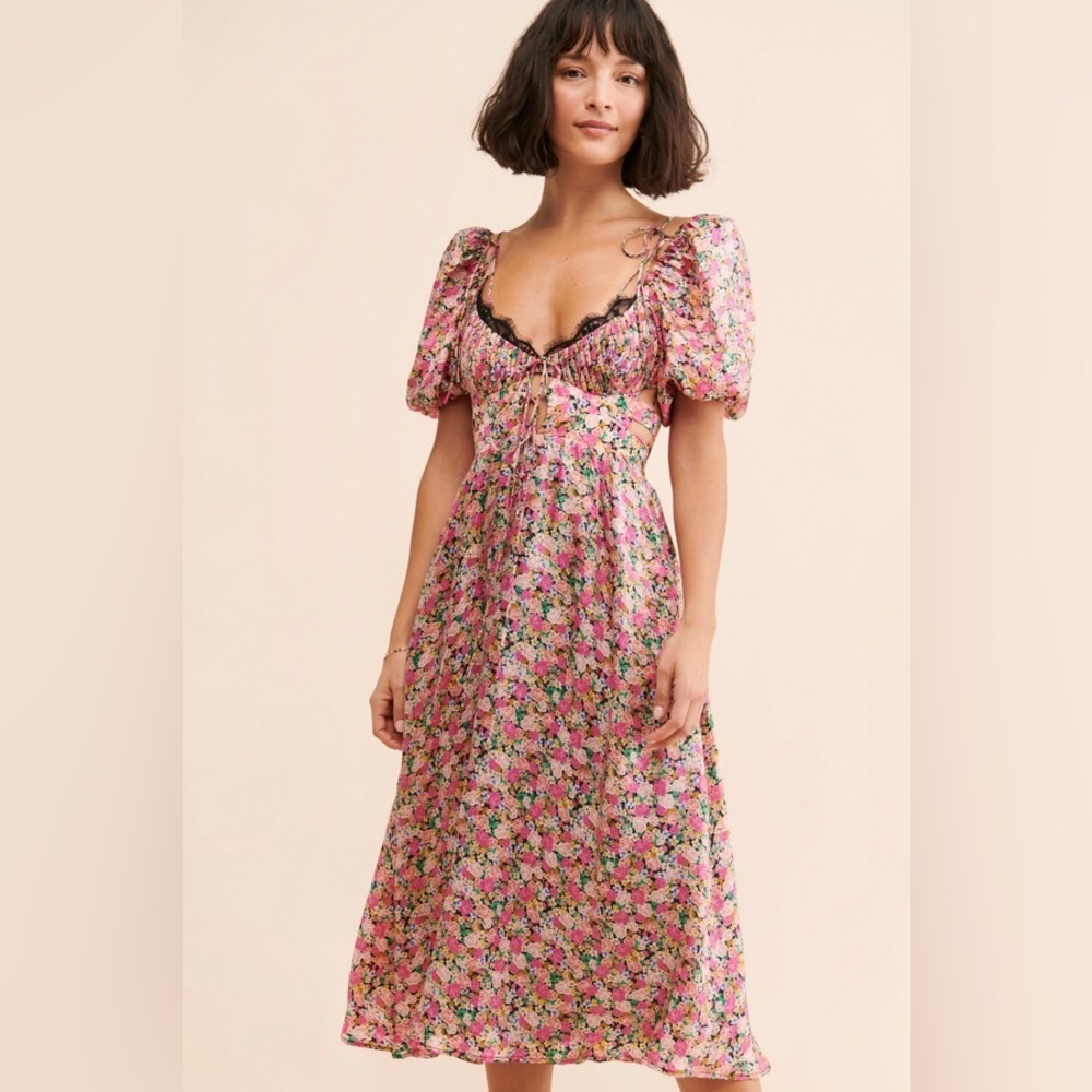 For love & lemons Isadora floral Midi Dress
